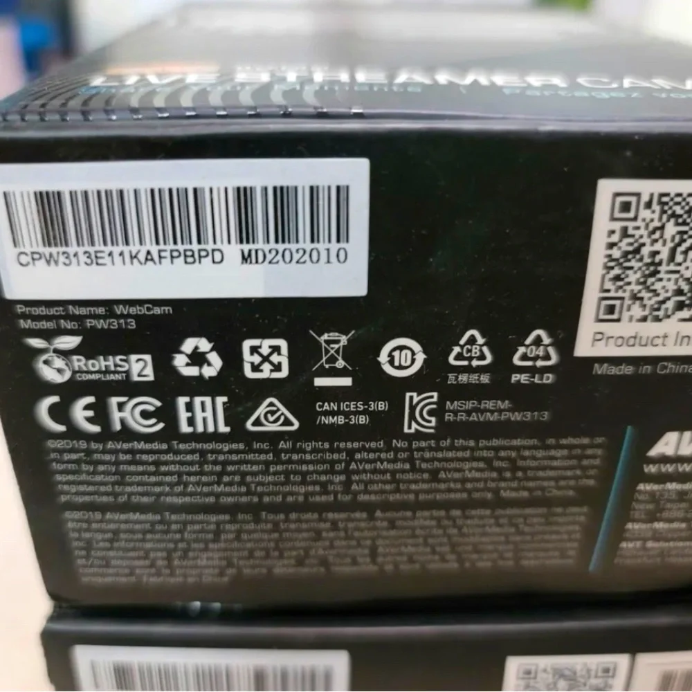 Avermedia, Live Streamer Cam 313, PW313, Full Hd 1080P30 Streaming Webcam